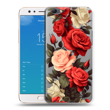 Силиконовый чехол на OPPO F3 Plus с принтом Розы