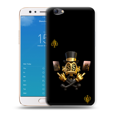 Силиконовый чехол на OPPO F3 Plus с принтом Золотой скрудж макдак Силиконовый чехол на OPPO F3 Plus с принтом Золотой скрудж макдак