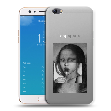 Силиконовый чехол на OPPO F3 Plus с принтом Мона Лиза