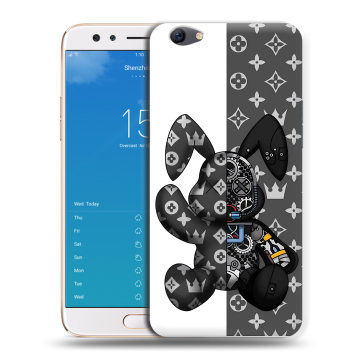 Силиконовый чехол на OPPO F3 Plus с принтом Луи робот