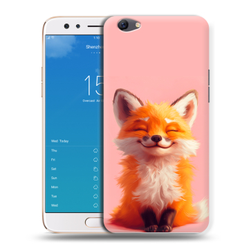 Силиконовый чехол на OPPO F3 Plus с принтом милая лиса
