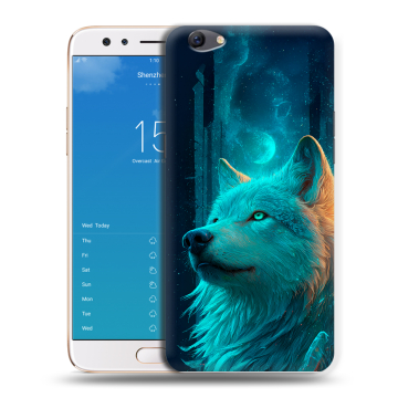 Силиконовый чехол на OPPO F3 Plus с принтом бабочки саккура