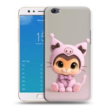 Силиконовый чехол на OPPO F3 Plus с принтом Куроми Kuromi 