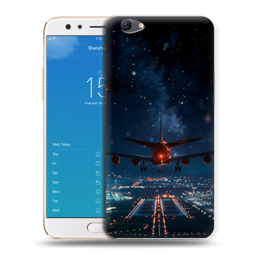 Силиконовый чехол на OPPO F3 Plus с принтом самолет