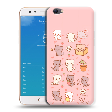 Силиконовый чехол на OPPO F3 Plus с принтом Hello Kitty Хелоу Кити