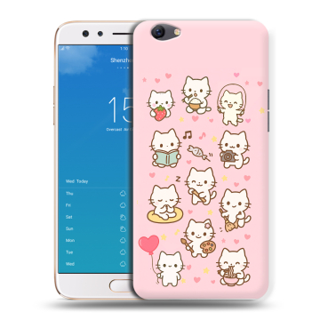 Силиконовый чехол на OPPO F3 Plus с принтом Hello Kitty Хелоу Кити