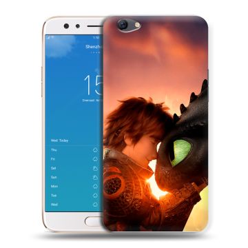 Силиконовый чехол на OPPO F3 Plus с принтом Как приручить дракона