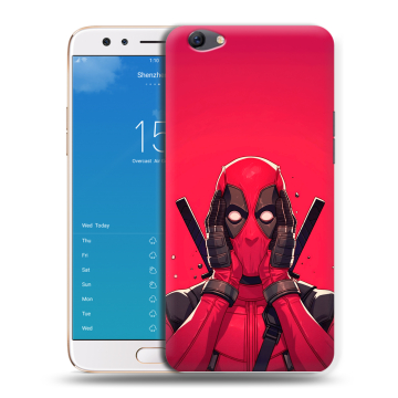 Силиконовый чехол на OPPO F3 Plus с принтом Дедпул Deadpool
