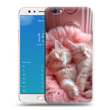 Силиконовый чехол на OPPO F3 Plus с принтом котята котики Силиконовый чехол на OPPO F3 Plus с принтом котята котики