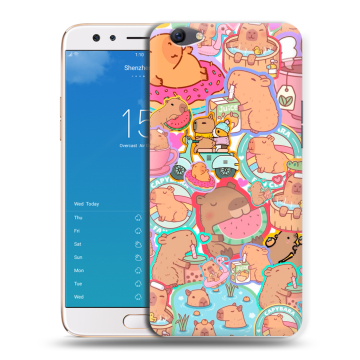 Силиконовый чехол на OPPO F3 Plus с принтом капибары