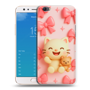 Силиконовый чехол на OPPO F3 Plus с принтом для девочек