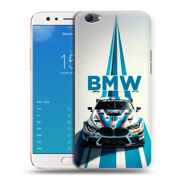 Силиконовый чехол на OPPO F3 Plus с принтом БМВ BMW