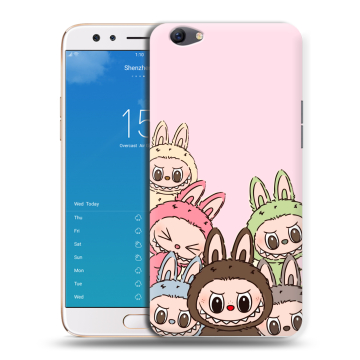 Силиконовый чехол на OPPO F3 Plus с принтом Лабубу Силиконовый чехол на OPPO F3 Plus с принтом Лабубу