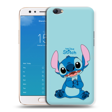 Силиконовый чехол на OPPO F3 Plus с принтом Лило и Стич Силиконовый чехол на OPPO F3 Plus с принтом Лило и Стич