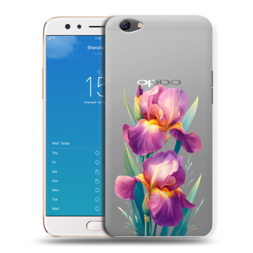 Силиконовый чехол на OPPO F3 Plus с принтом Цветы орхидеи Силиконовый чехол на OPPO F3 Plus с принтом Цветы орхидеи