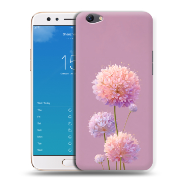 Силиконовый чехол на OPPO F3 Plus с принтом Цветы