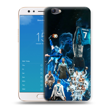Силиконовый чехол на OPPO F3 Plus с принтом Реал Роналдо Силиконовый чехол на OPPO F3 Plus с принтом Реал Роналдо
