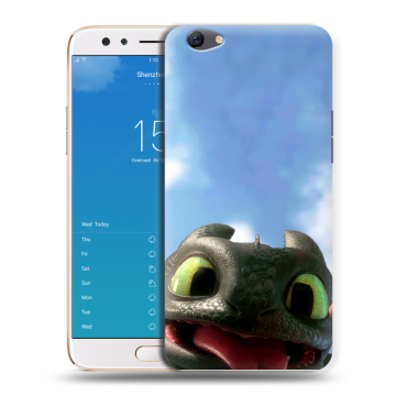 Силиконовый чехол на OPPO F3 Plus с принтом Как приручить дракона