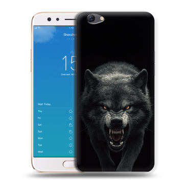 Силиконовый чехол на OPPO F3 Plus с принтом Волк
