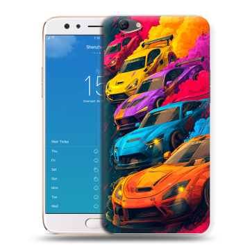 Силиконовый чехол на OPPO F3 Plus с принтом Тачки Силиконовый чехол на OPPO F3 Plus с принтом Тачки
