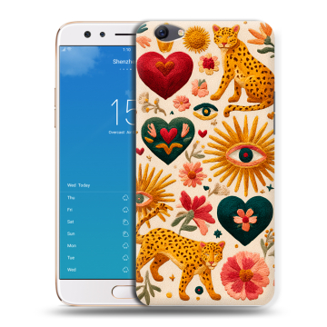Силиконовый чехол на OPPO F3 Plus с принтом Модный принт Силиконовый чехол на OPPO F3 Plus с принтом Модный принт