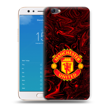 Силиконовый чехол на OPPO F3 Plus с принтом Manchester United Силиконовый чехол на OPPO F3 Plus с принтом Manchester United