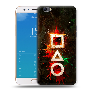 Силиконовый чехол на OPPO F3 Plus с принтом Squid Game Игра кальмара