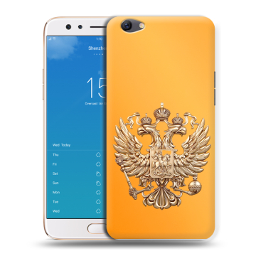Силиконовый чехол на OPPO F3 Plus с принтом Герб Флаг России Силиконовый чехол на OPPO F3 Plus с принтом Герб Флаг России