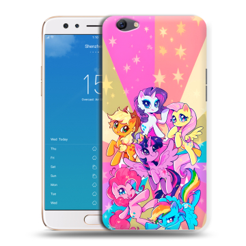 Силиконовый чехол на OPPO F3 Plus с принтом My little pony Дружба чудо