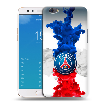 Силиконовый чехол на OPPO F3 Plus с принтом PSG ПСЖ Силиконовый чехол на OPPO F3 Plus с принтом PSG ПСЖ