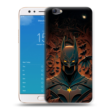 Силиконовый чехол на OPPO F3 Plus с принтом Batman Бэтмен Силиконовый чехол на OPPO F3 Plus с принтом Batman Бэтмен