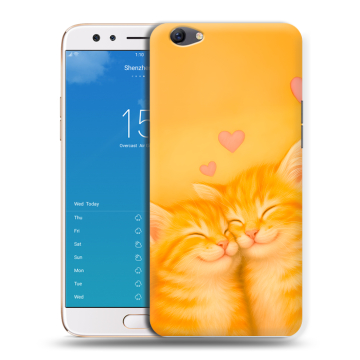 Силиконовый чехол на OPPO F3 Plus с принтом Милые котята