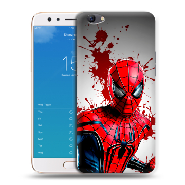 Силиконовый чехол на OPPO F3 Plus с принтом Spiderman Человек паук