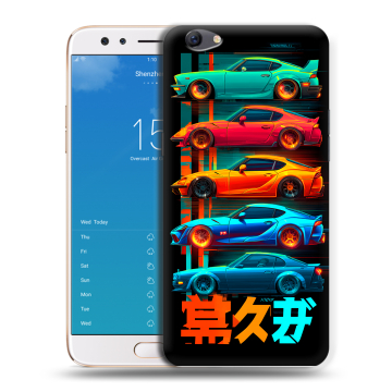 Силиконовый чехол на OPPO F3 Plus с принтом машины тачки Силиконовый чехол на OPPO F3 Plus с принтом машины тачки