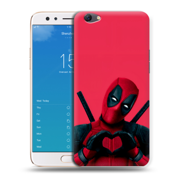 Силиконовый чехол на OPPO F3 Plus с принтом Дедпул Deadpool