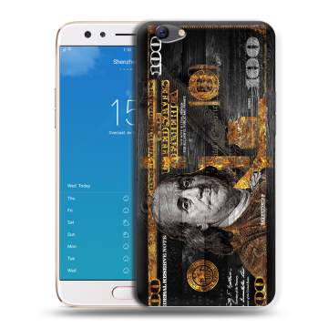 Силиконовый чехол на OPPO F3 Plus с принтом Доллар деньги