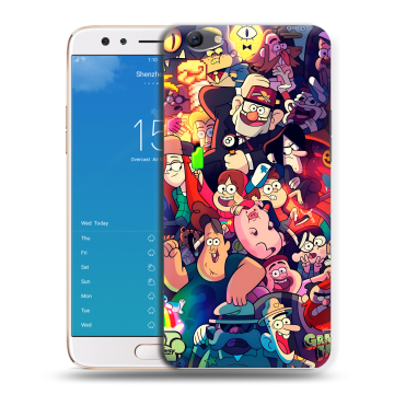 Силиконовый чехол на OPPO F3 Plus с принтом Gravity Falls Гравити Фолз