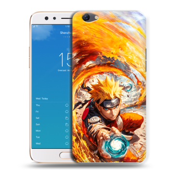 Силиконовый чехол на OPPO F3 Plus с принтом Аниме Наруто Naruto