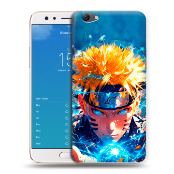 Силиконовый чехол на OPPO F3 Plus с принтом Аниме Наруто Naruto