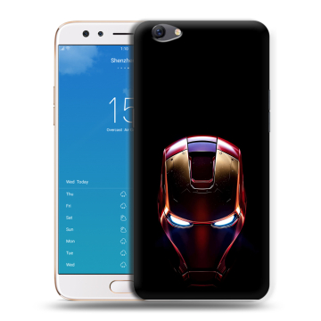 Силиконовый чехол на OPPO F3 Plus с принтом IronMan Железный человек
