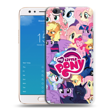 Силиконовый чехол на OPPO F3 Plus с принтом My little pony Дружба чудо Силиконовый чехол на OPPO F3 Plus с принтом My little pony Дружба чудо