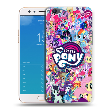Силиконовый чехол на OPPO F3 Plus с принтом My little pony Дружба чудо