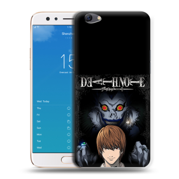 Силиконовый чехол на OPPO F3 Plus с принтом Death note Тетрадь смерти Силиконовый чехол на OPPO F3 Plus с принтом Death note Тетрадь смерти