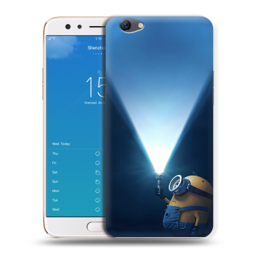 Силиконовый чехол на OPPO F3 Plus с принтом Миньоны