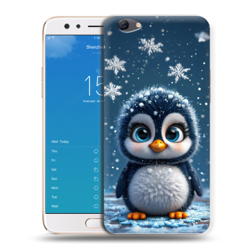Силиконовый чехол на OPPO F3 Plus с принтом Новый год Силиконовый чехол на OPPO F3 Plus с принтом Новый год