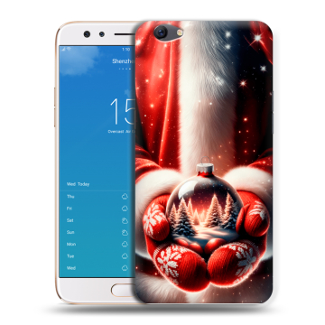 Силиконовый чехол на OPPO F3 Plus с принтом Новый год