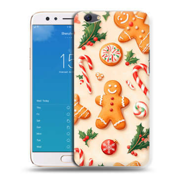 Силиконовый чехол на OPPO F3 Plus с принтом Новый год