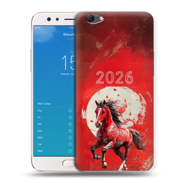 Силиконовый чехол на OPPO F3 Plus с принтом Новый год