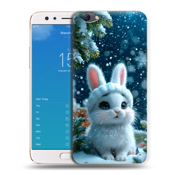 Силиконовый чехол на OPPO F3 Plus с принтом Новый год