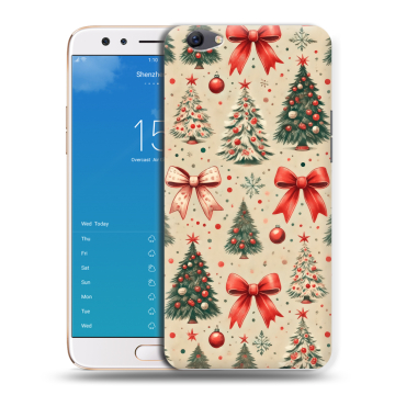 Силиконовый чехол на OPPO F3 Plus с принтом Новый год